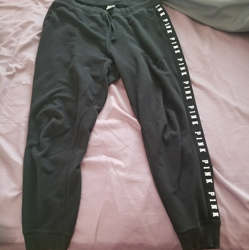 Victoria's Secret Pink Black Joggers